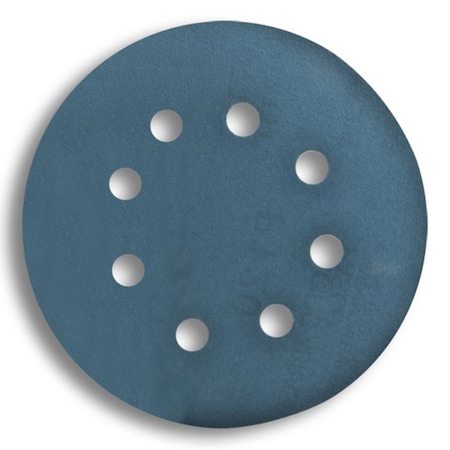 Pasco Hook-and-Loop Sanding Disc, 5 in. Dia, 8 Hole, 180 Grit P6.24-05180V8